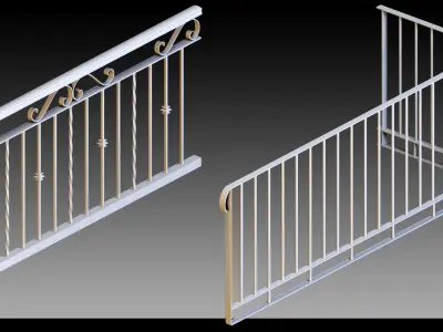 50 Fences- Vol 01- Kitbash- High detail 3d models 3D model