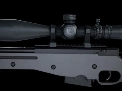  AWP Sniper Rifle Low-poly 3D model