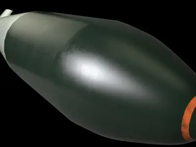 Tallboy Bomb Low-poly 3D model