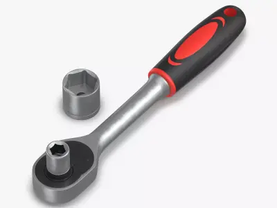 Socket Wrench 3D model shop