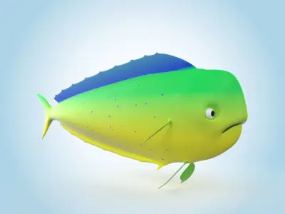 Mahi-mahi 3D model