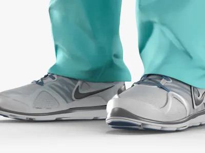  Invisible Medical Coat Outfit with Mask Cap Mint 