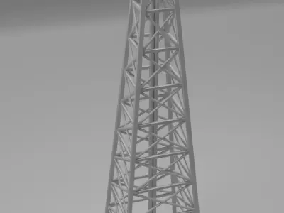 Tower oil Free 3D model