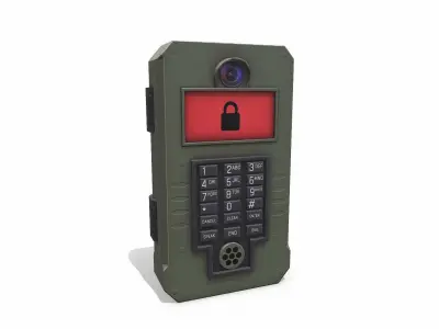 Security Keypad Low-poly PBR Low-poly 3D model