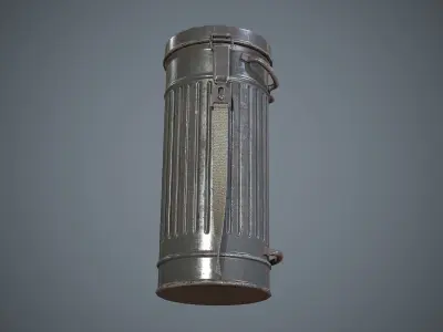 German Gas Container WW2 Low-poly 3D model