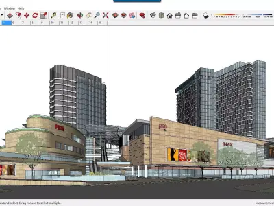 Sketchup Commercial Complex C2 3D model