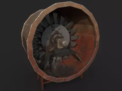 subway fan 3D model