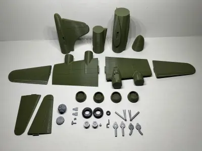 B-17 Flying Fortress 3D print model
