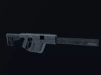 KRISS VECTOR Free low-poly 3D model