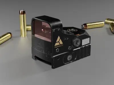 Red Dot Scope 3D model
