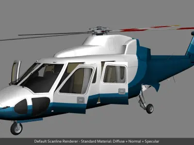 Ciborgsky Z-76 Low-poly 3D model