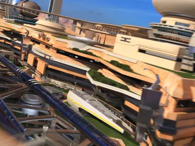 Future City Desert 3D model