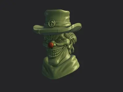 The cowboy clown 3D print model