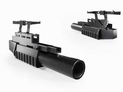 AG-40 Grenade Launcher Low-poly 3D model