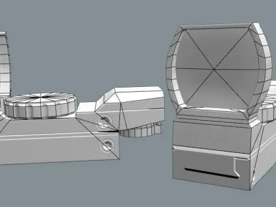 hakko35 gun Low-poly 3D model