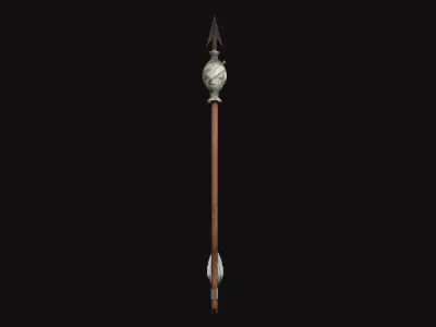 Medieval Fire Arrow V02 Low-poly 3D model