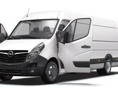 Opel Movano Van L4H2 HQ Interior 2021 3D model