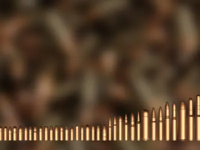 Ammunition And Ammo Base Mesh 3D model