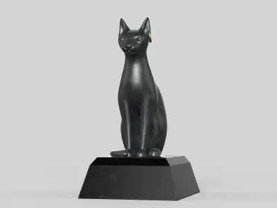 Cat Statue 3D model