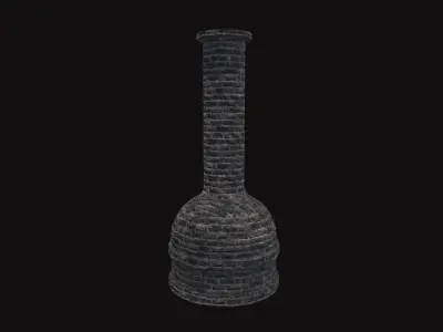 Medieval Chimney Low-poly 3D model