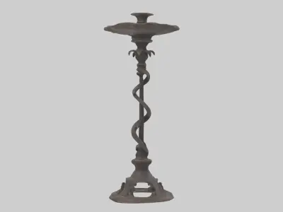 Ironcandlestickmode 1 Low-poly 3D model