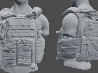 SOLDIER Bulletproof Vest 01 3D model