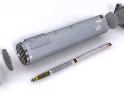 LAU-61 LAU-130 Rocket Launchers for Hydra 70 3D model