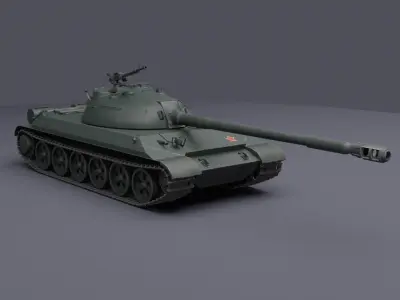 WZ-113 chinese heavy tank 3D model
