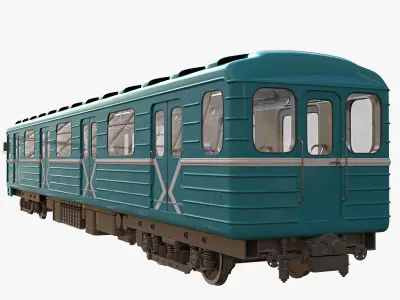 Train metro 3D model