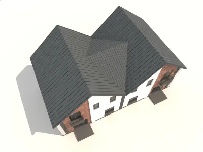 Private house 3D model purchase