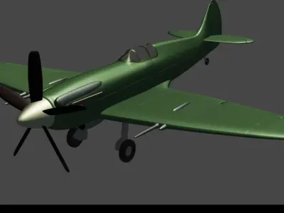 Aircraft  Low-poly 3D model