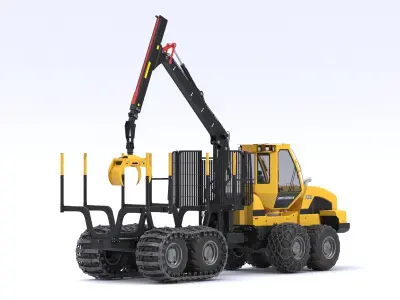 Sampo-Rosenlew FR68 Forwarder 3D model