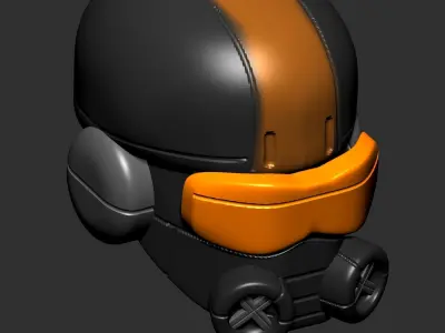 helmet high poly sculpt 3d printable 3D model 3D model purchase