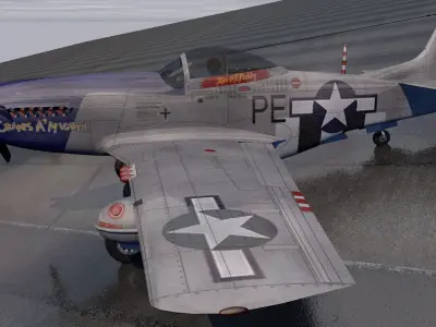 North American P-51D Mustang 3D model by chipbasschao