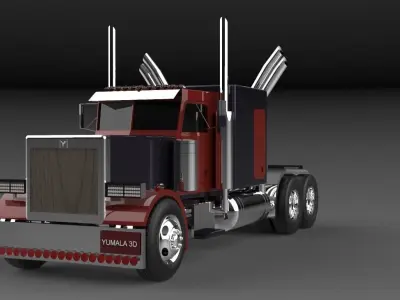container truck  3D model
