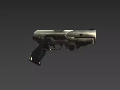 Handgun 3D Model - CXC Low-poly 3D model