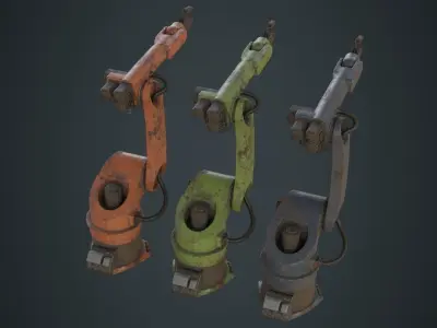 Industrial Robot 3C Low-poly 3D model