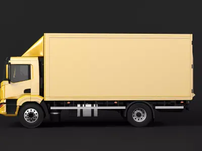 Modern Generic EU Cargo Truck 3D model