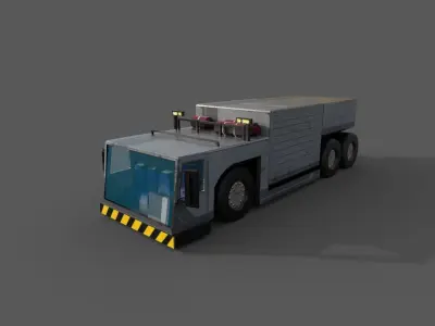 AIRPORT TRUCK 1 Low-poly 3D model