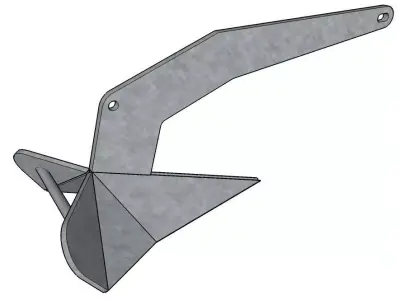 Delta anchor 10 kg 3D model