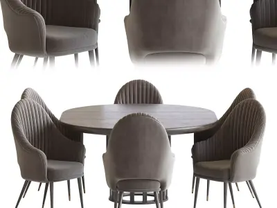 Chair Deephouse and Potocco Intreccio 3D model