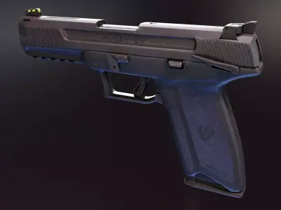 Ruger 57 Low-poly 3D model