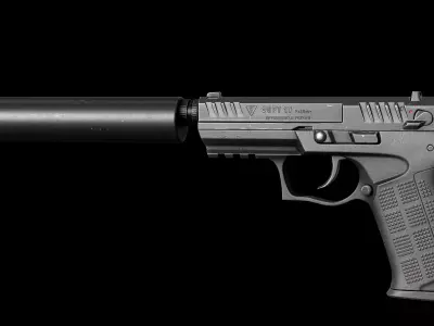 Fort 17 Pistol Low-poly 3D model