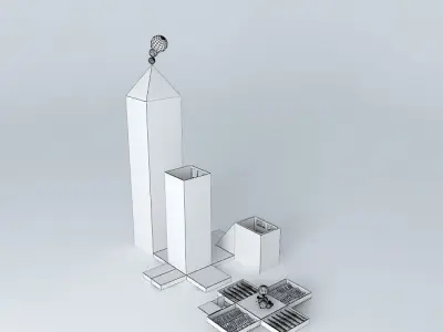 Cotton-physics Cottonballs Free 3D model