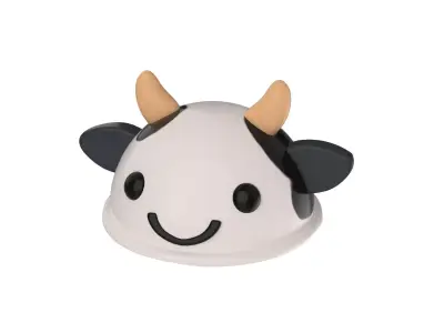 Cow Hat Cute  Low-poly 3D model
