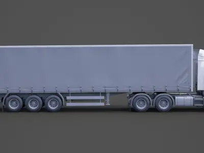 Container Truck 01 3D model