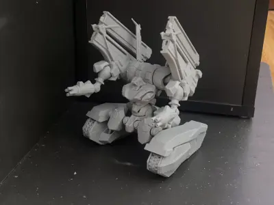 Gundam GQuuuuuuX Guntank 144 Scale Fully Articulated 3D print model