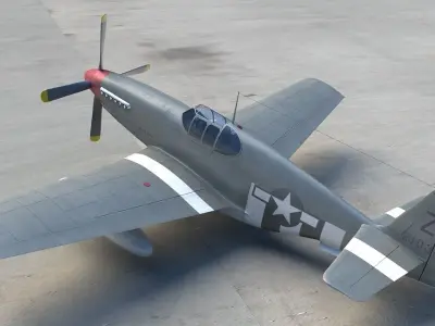 P-51 Mustang 3D model by SE