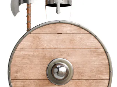 Medieval Viking Weapon and Armor Pack 3D model