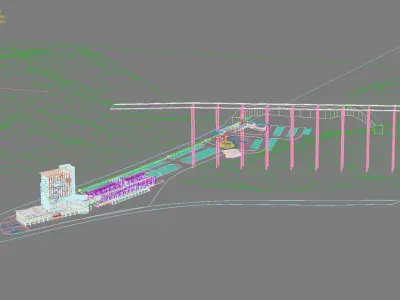 Station Building 3D model 10